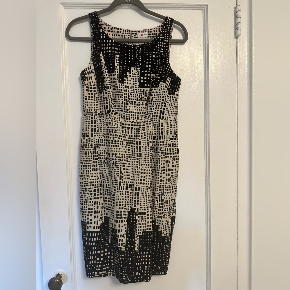 Black and White ‘Great Heights’ Dress, Anthropologie, size 8